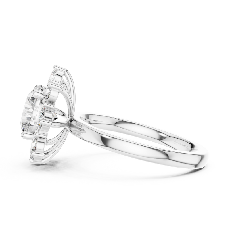 Ladies Ring 9#10010L_24@7 - White Gold - Image