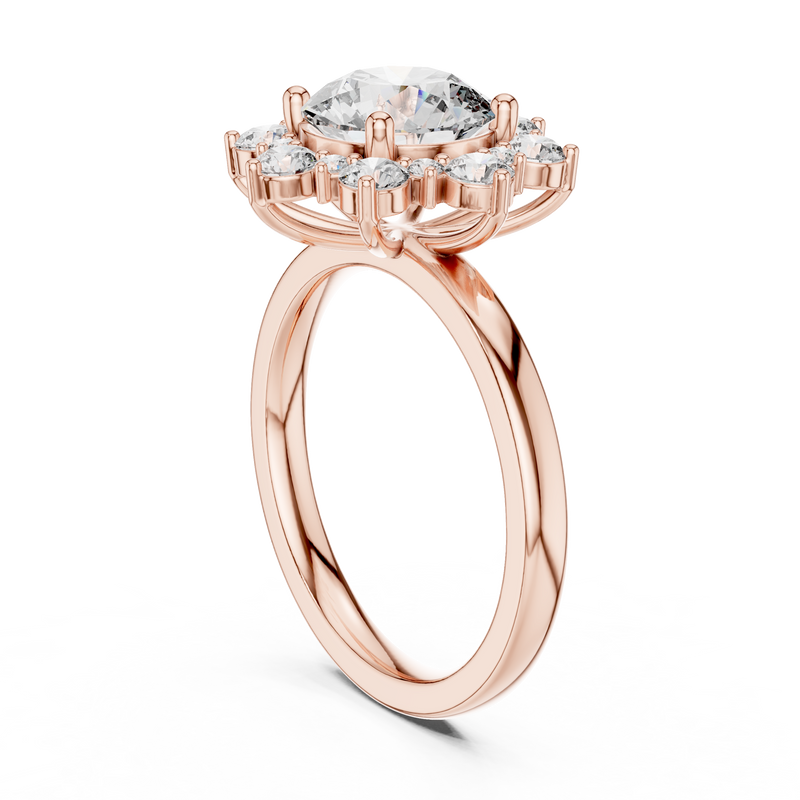 Ladies Ring 9#10010L_24@7 - Rose Gold - Image
