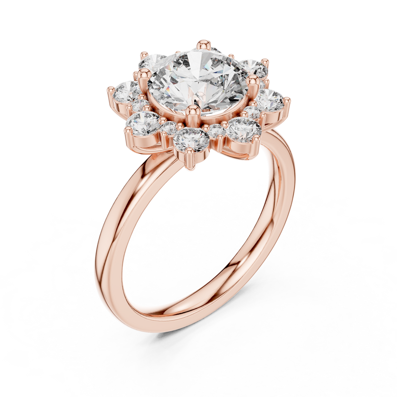 Ladies Ring 9#10010L_24@7 - Rose Gold - Image
