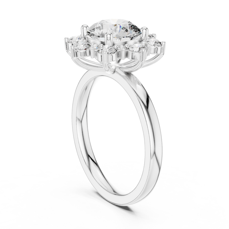 Ladies Ring 9#10010L_24@7 - White Gold - Image