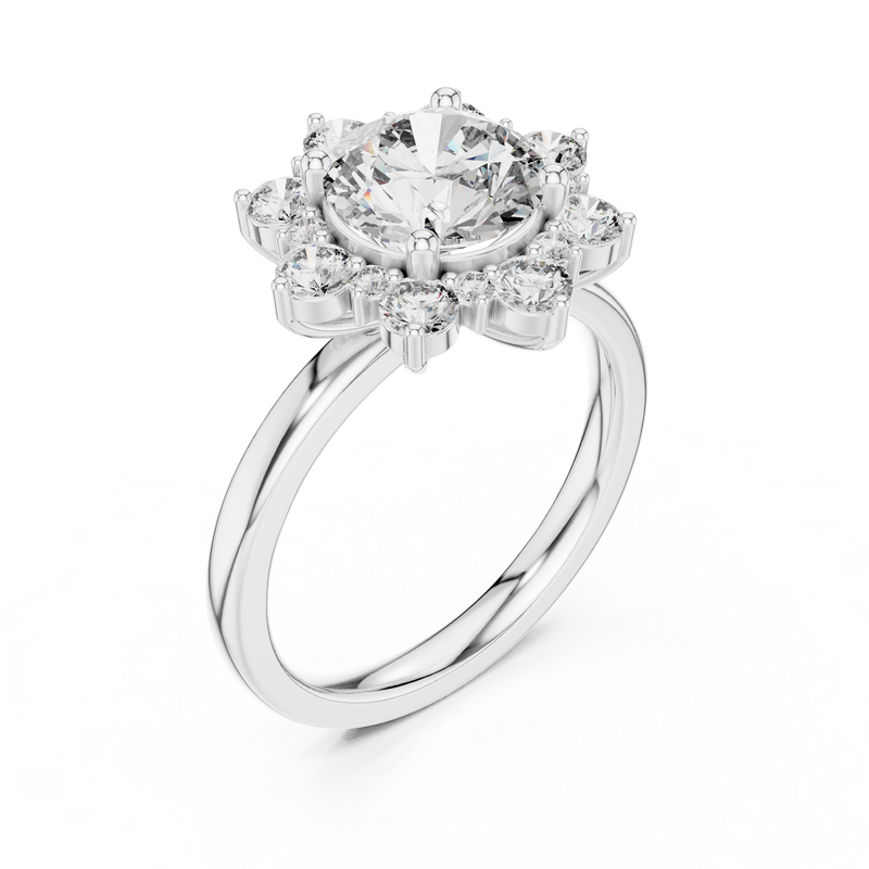 Ladies Ring 9#10010L_24@7 - White Gold - Image