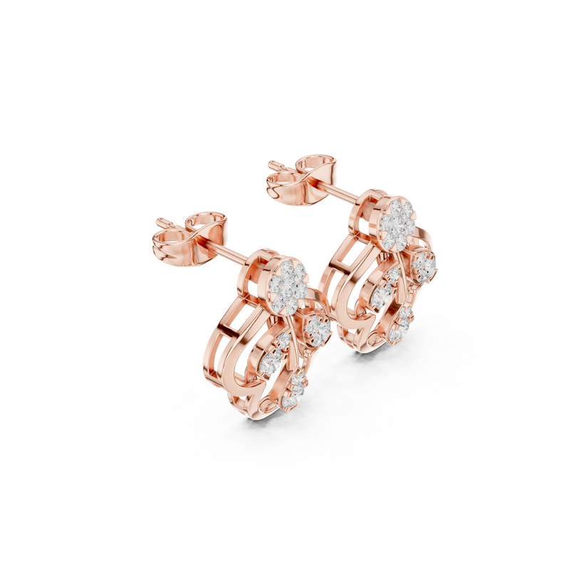 Earring 9#10010PE@7 - Rose Gold - Image