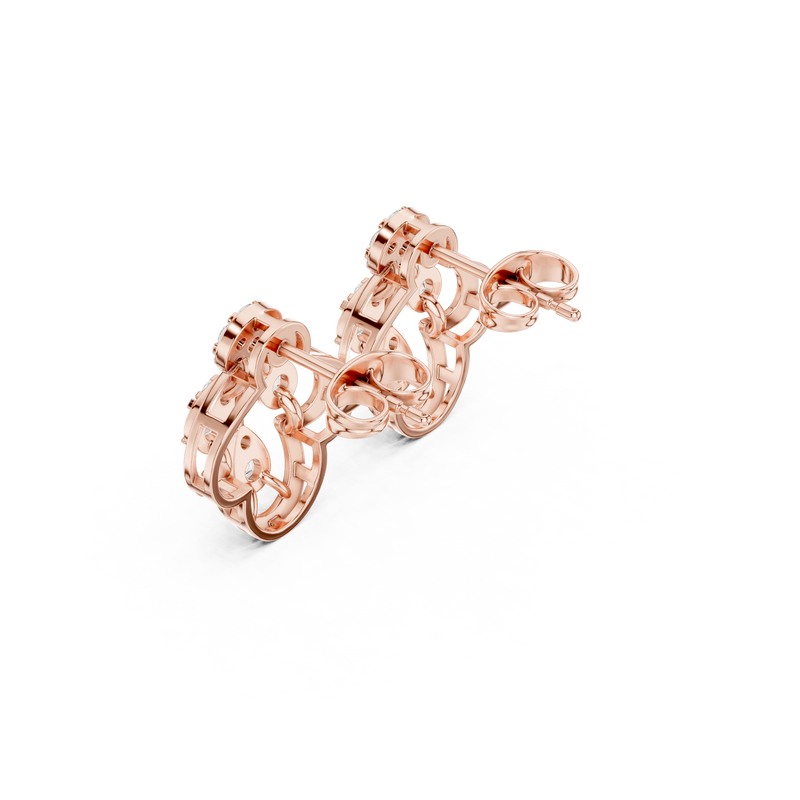 Earring 9#10010PE@7 - Rose Gold - Image