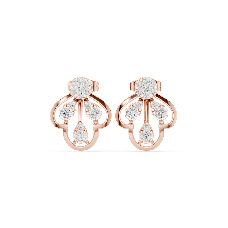 Earring 9#10010PE@7 - Rose Gold - Image
