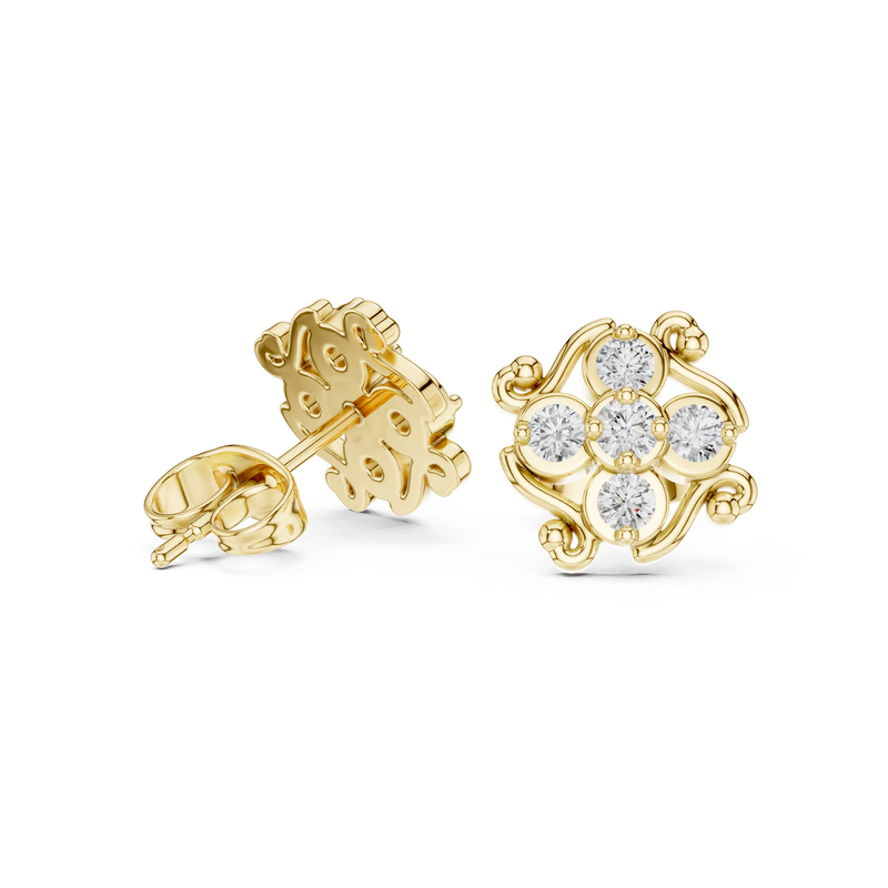Earring 9#10011E@7 - Yellow Gold - Image