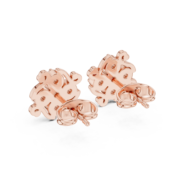 Earring 9#10011E@7 - Rose Gold - Image