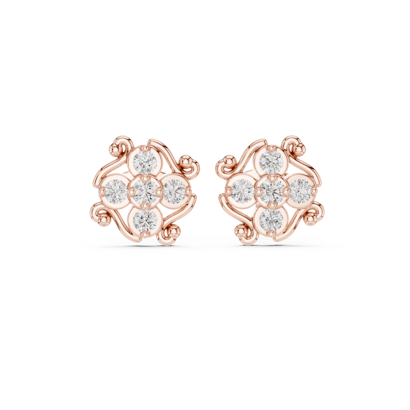 Earring 9#10011E@7 - Rose Gold - Image