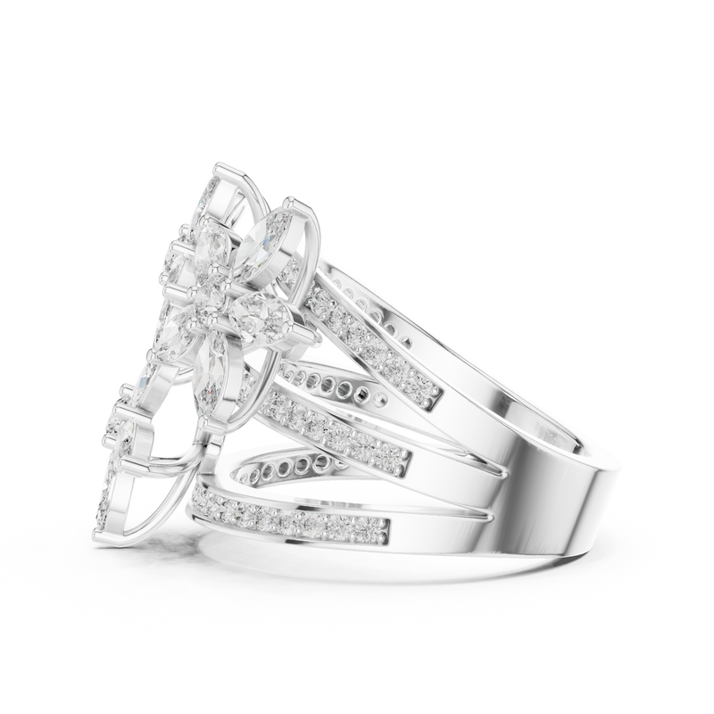 Ladies Ring 9#10011L_26@7 - White Gold - Image