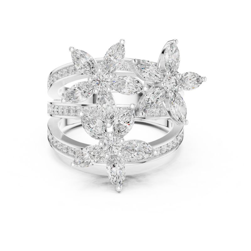 Ladies Ring 9#10011L_26@7 - White Gold - Image