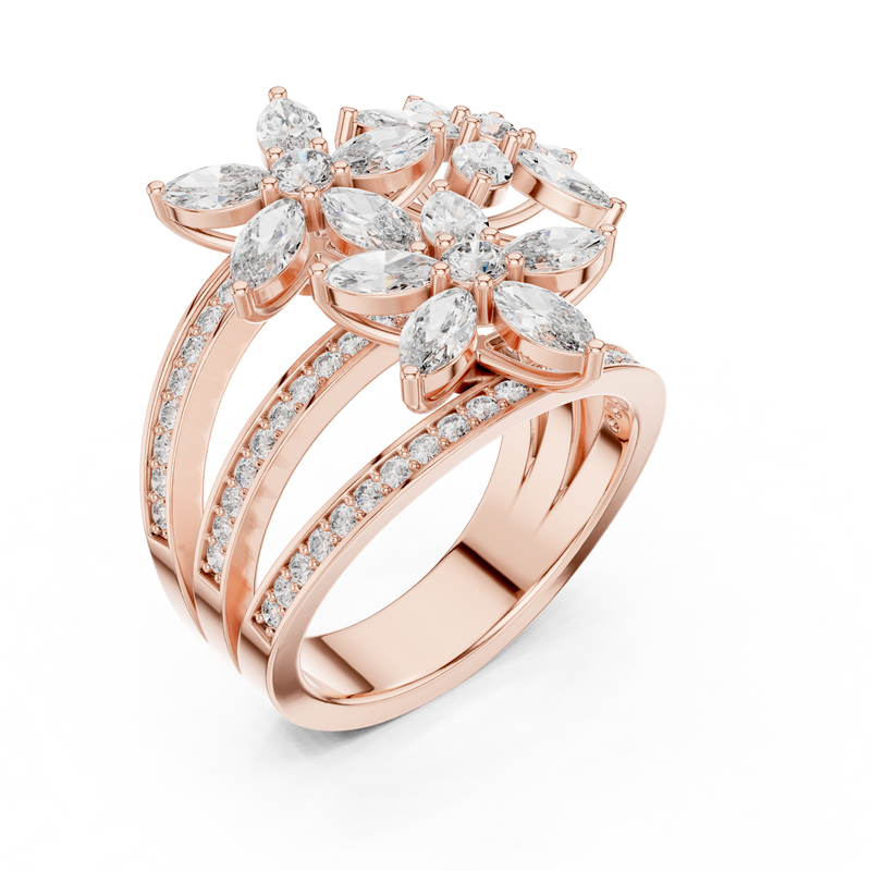 Ladies Ring 9#10011L_26@7 - Rose Gold - Image