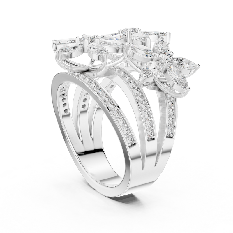 Ladies Ring 9#10011L_26@7 - White Gold - Image