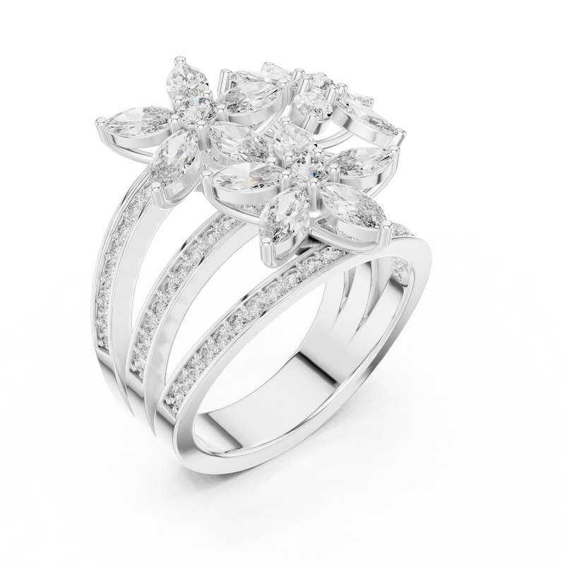Ladies Ring 9#10011L_26@7 - White Gold - Image