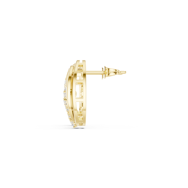 Earring 9#10011PE@7 - Yellow Gold - Image