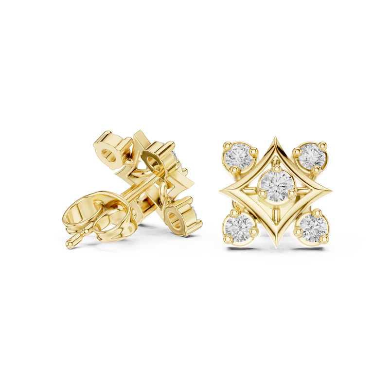 Earring 9#10012E - Yellow Gold - Image