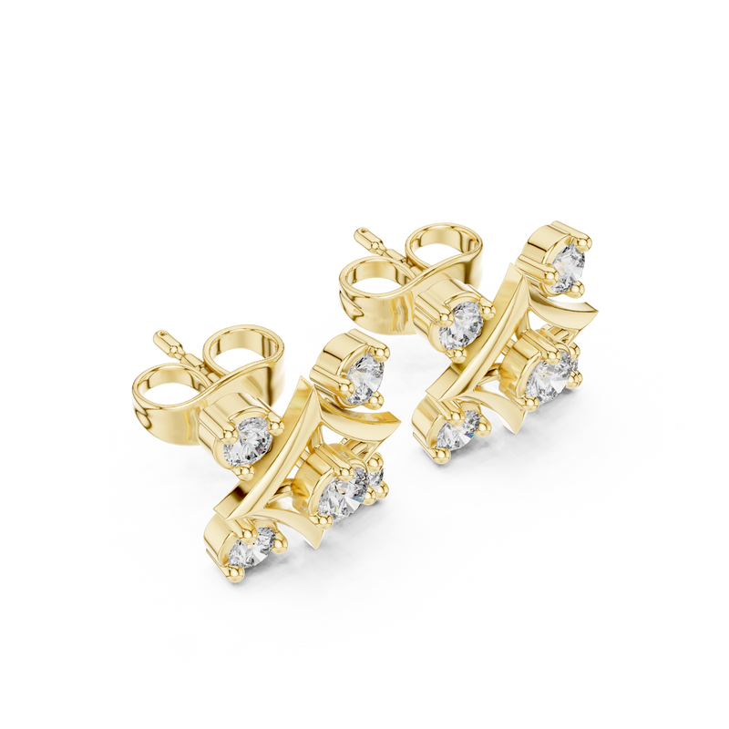 Earring 9#10012E - Yellow Gold - Image