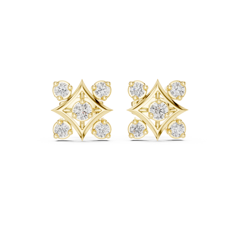 Earring 9#10012E - Yellow Gold - Image