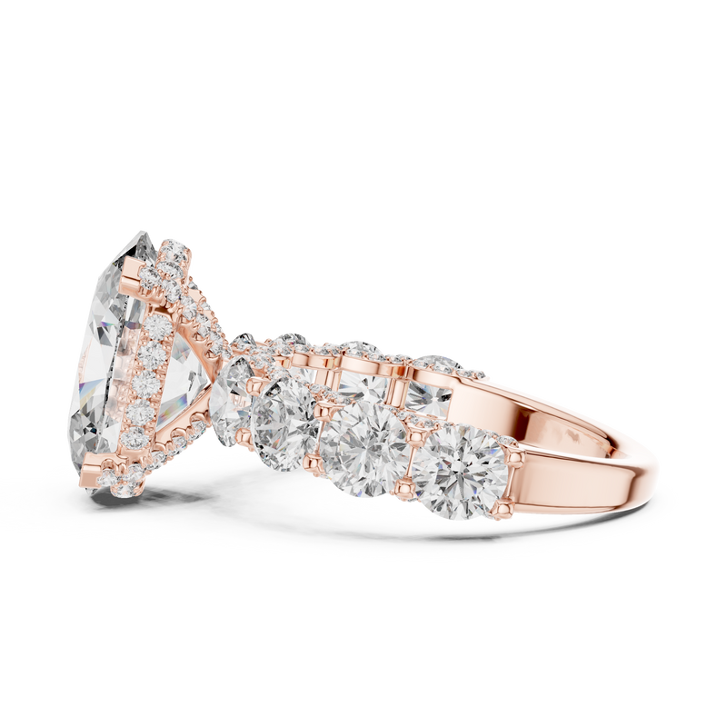 Ladies Ring 9#10012L_12@7 - Rose Gold - Image