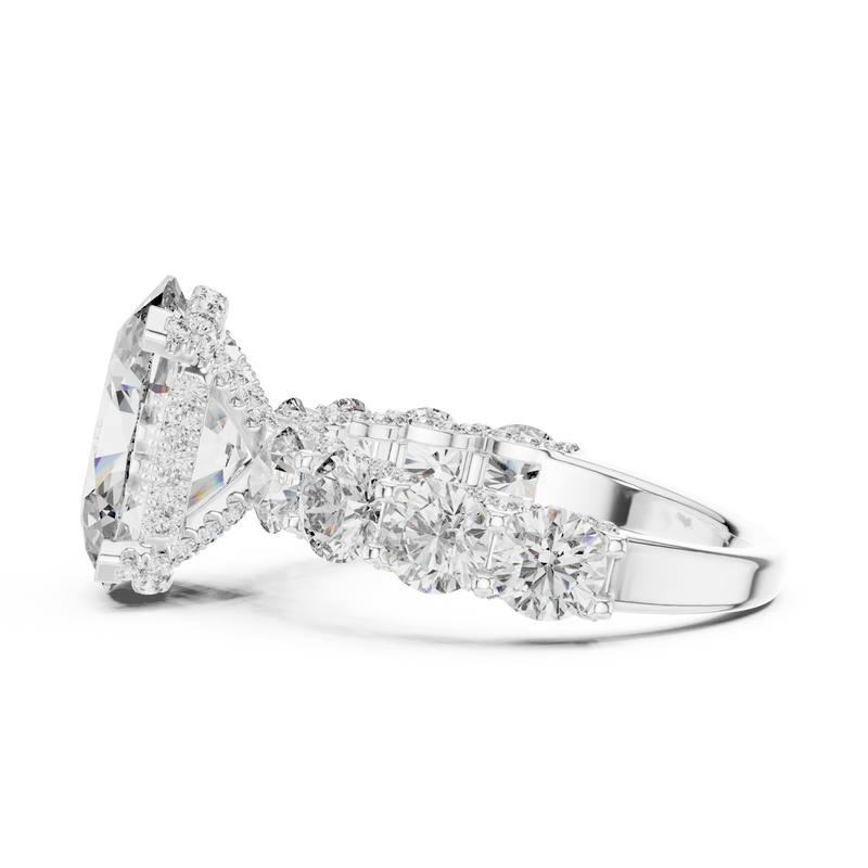 Ladies Ring 9#10012L_12@7 - White Gold - Image
