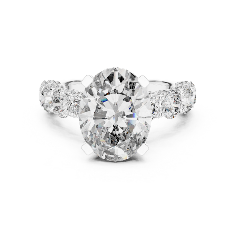 Ladies Ring 9#10012L_12@7 - White Gold - Image