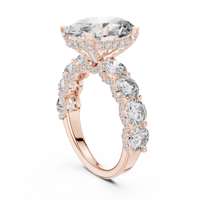 Ladies Ring 9#10012L_12@7 - Rose Gold - Image