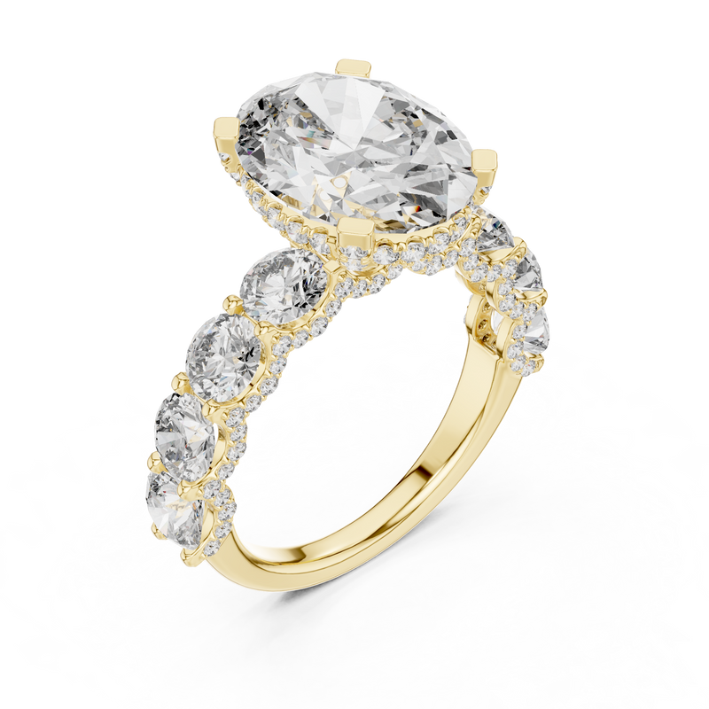 Ladies Ring 9#10012L_12@7 - Yellow Gold - Image