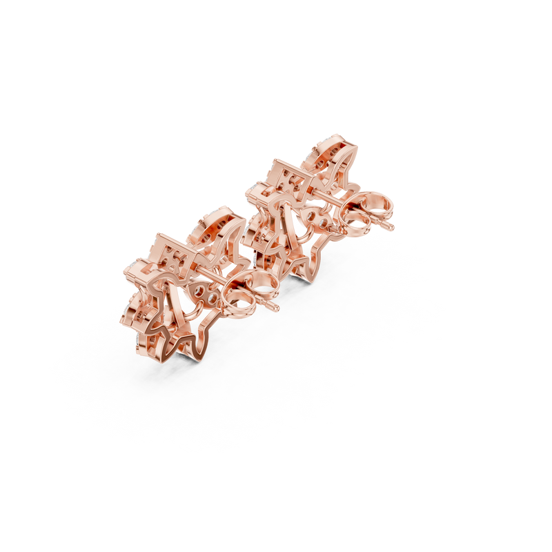 Earring 9#10012PE@7 - Rose Gold - Image