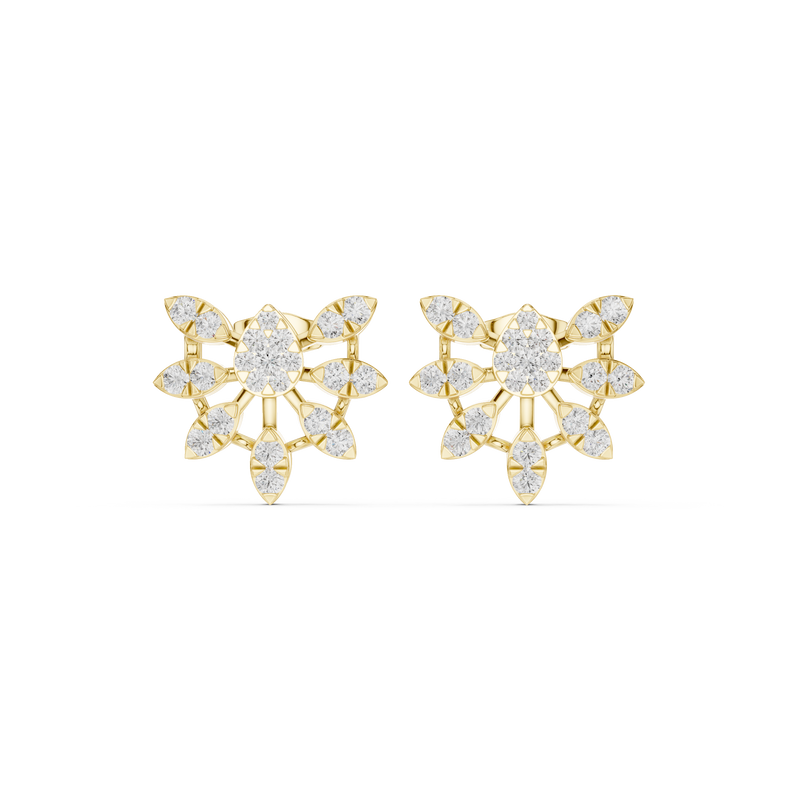 Earring 9#10012PE@7 - Yellow Gold - Image