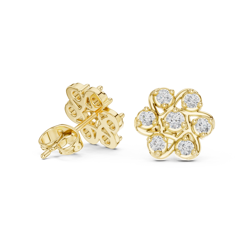 Earring 9#10013E - Yellow Gold - Image