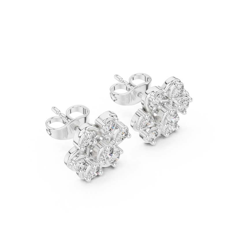Earring 9#10013E - White Gold - Image