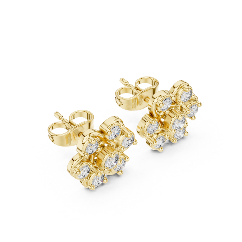Earring 9#10013E - Yellow Gold - Image