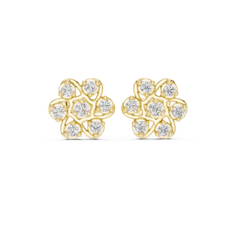 Earring 9#10013E - Yellow Gold - Image