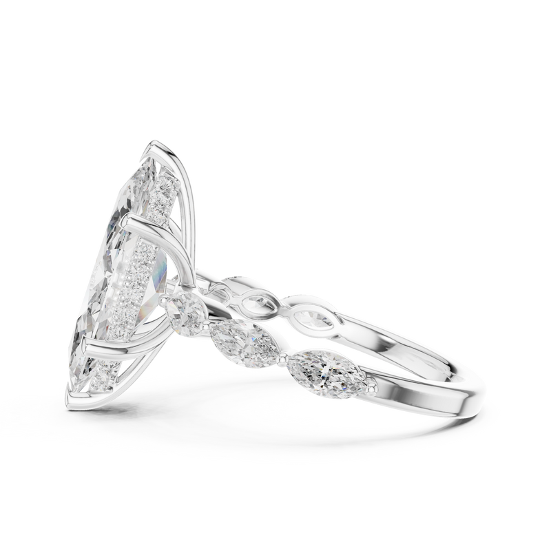 Ladies Ring 9#10013L_05 - White Gold - Image
