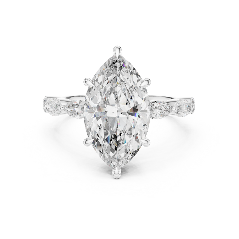 Ladies Ring 9#10013L_05 - White Gold - Image
