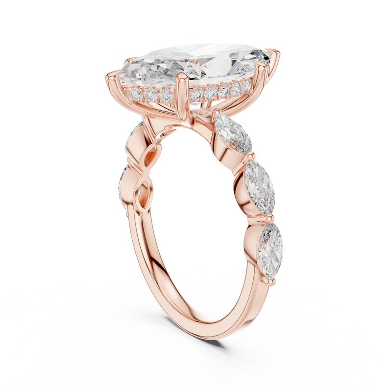 Ladies Ring 9#10013L_05 - Rose Gold - Image