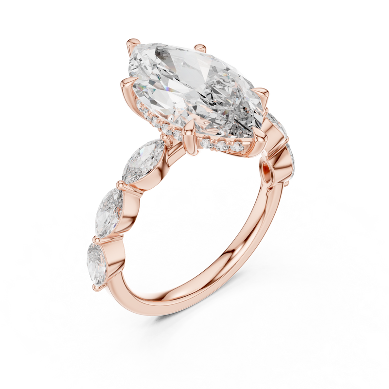 Ladies Ring 9#10013L_05 - Rose Gold - Image