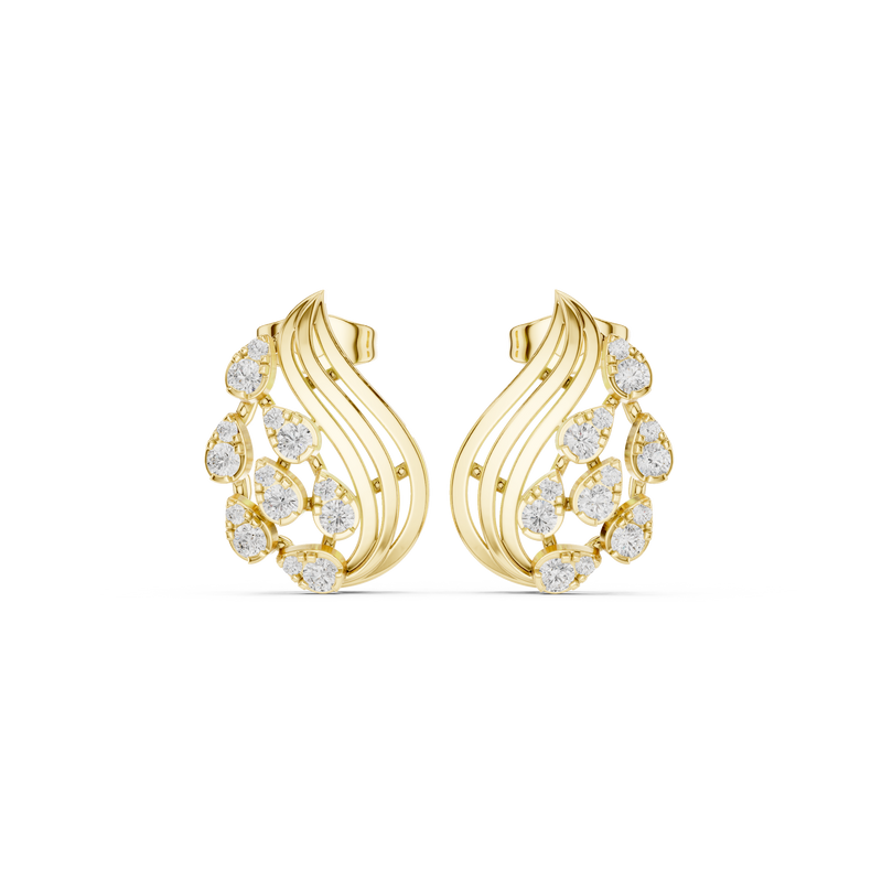 Earring 9#10013PE@7 - Yellow Gold - Image