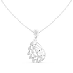 14K IGI Certified Diamond Pendant with E-F Color VVS-VS Clarity Diamonds 9#10013P@7