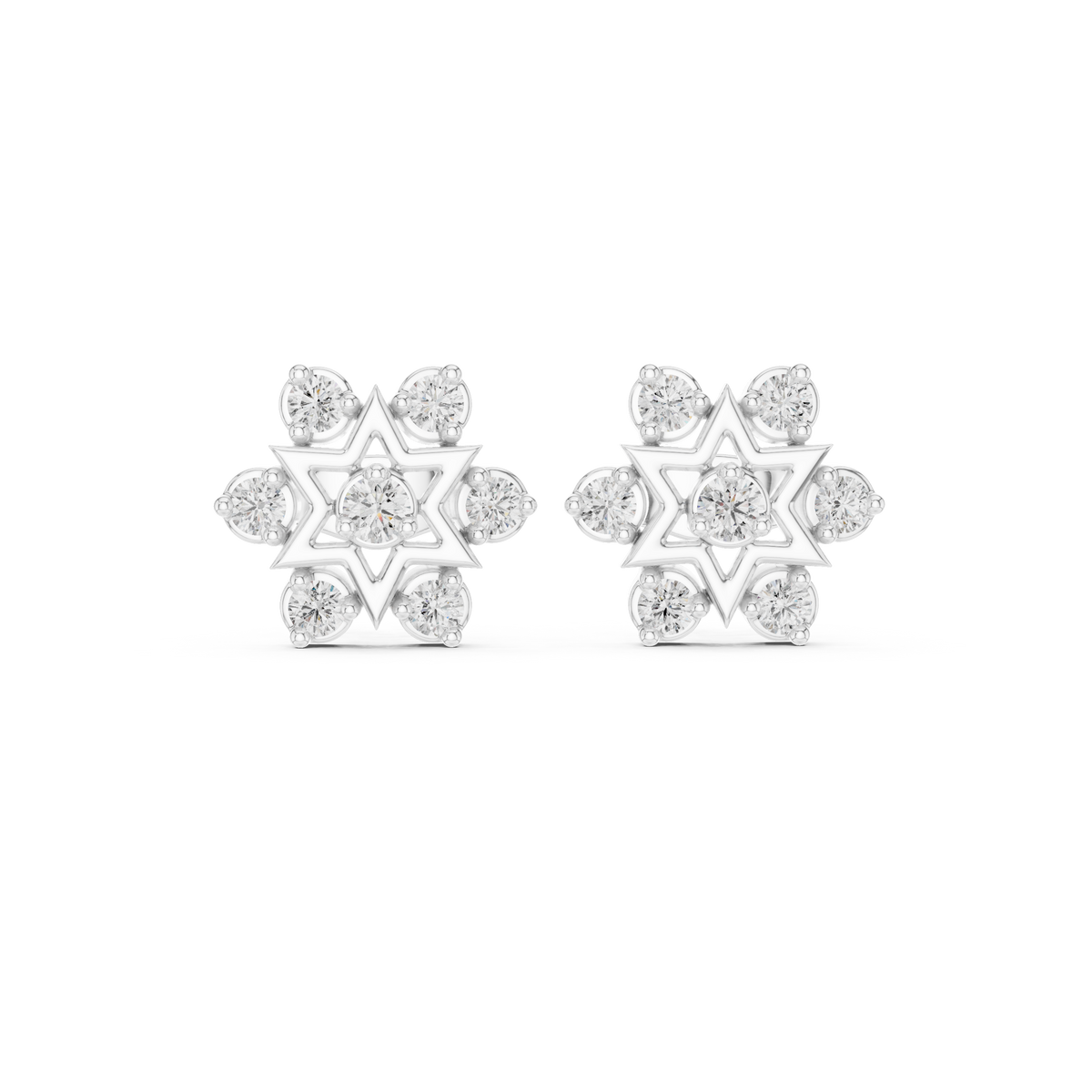 Earring 9#10014E@7 - White Gold - Image