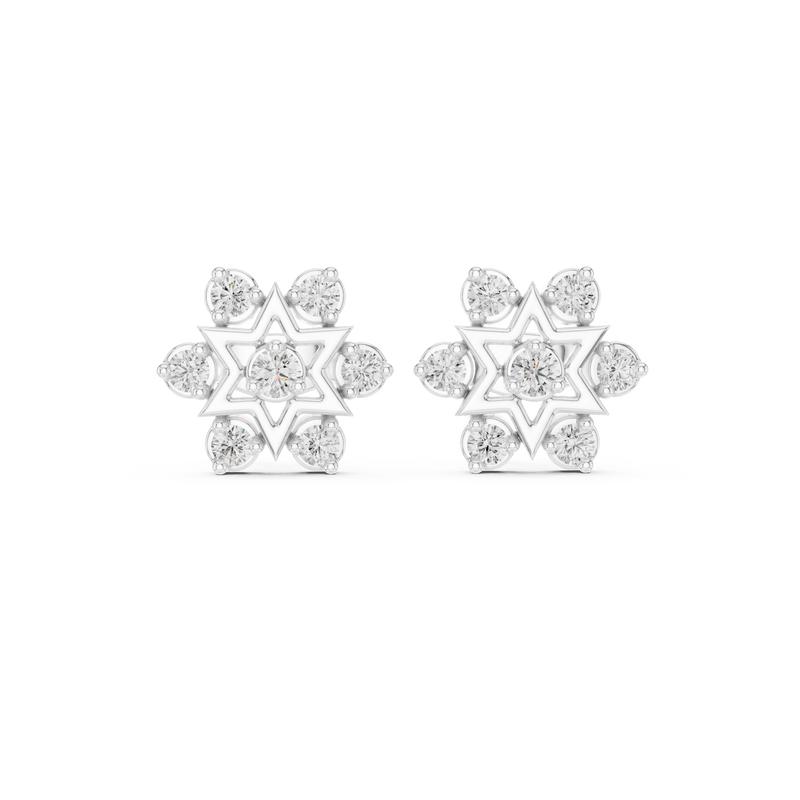Earring 9#10014E@7 - White Gold - Image