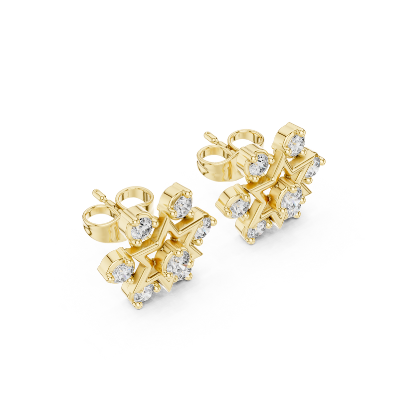 Earring 9#10014E@7 - Yellow Gold - Image