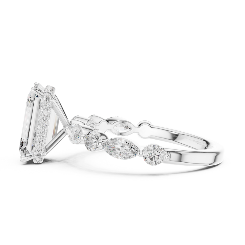 Ladies Ring 9#10014L_04 - White Gold - Image