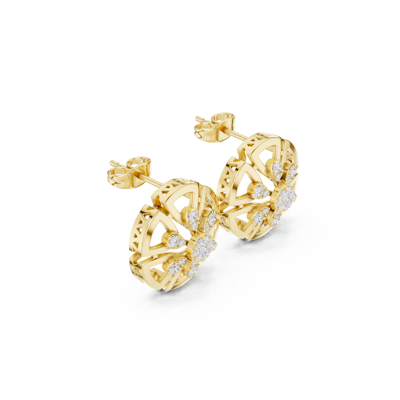 Earring 9#10014PE@7 - Yellow Gold - Image