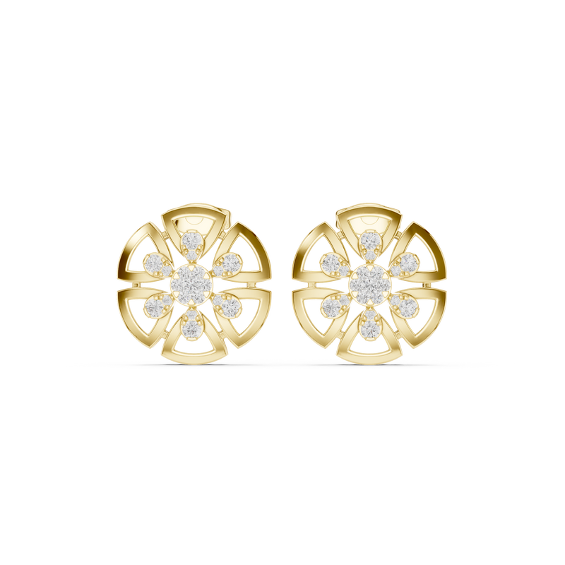 Earring 9#10014PE@7 - Yellow Gold - Image