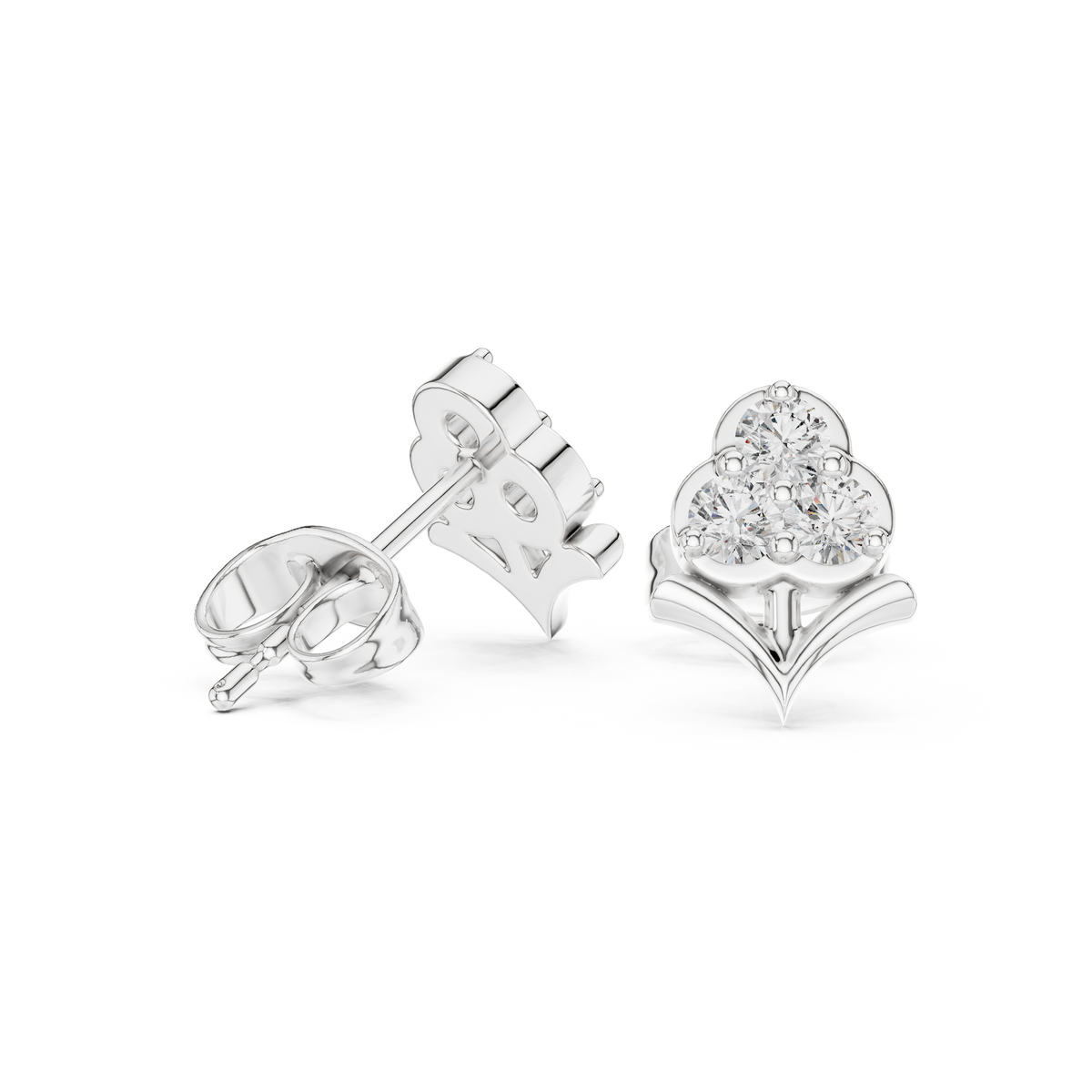 Earring 9#10015E - White Gold - Image