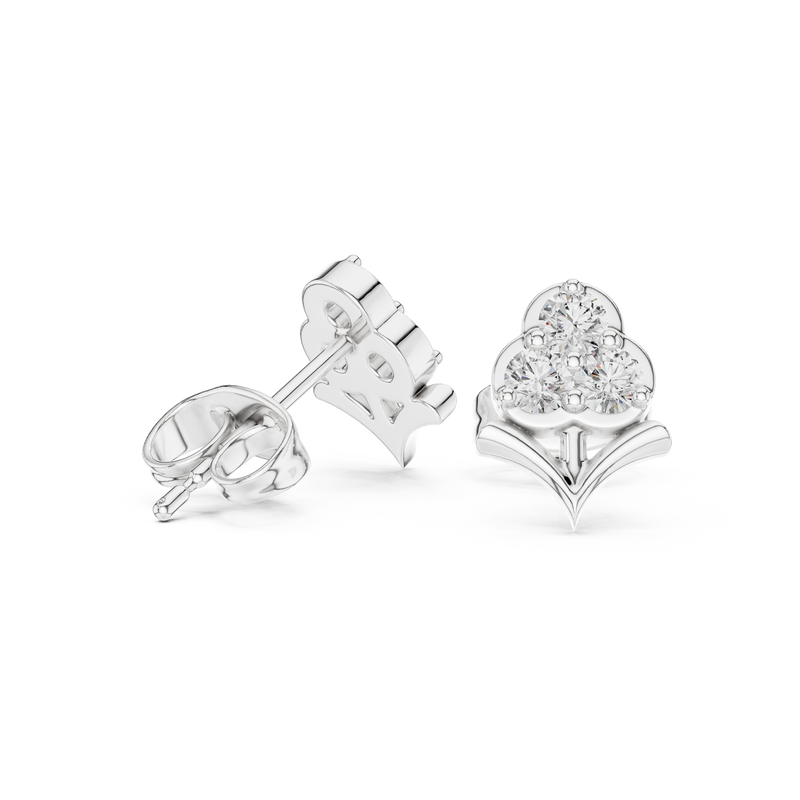 Earring 9#10015E - White Gold - Image