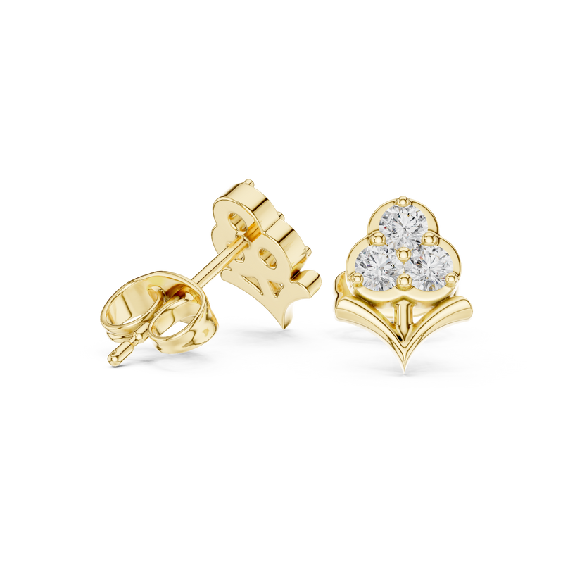 Earring 9#10015E - Yellow Gold - Image