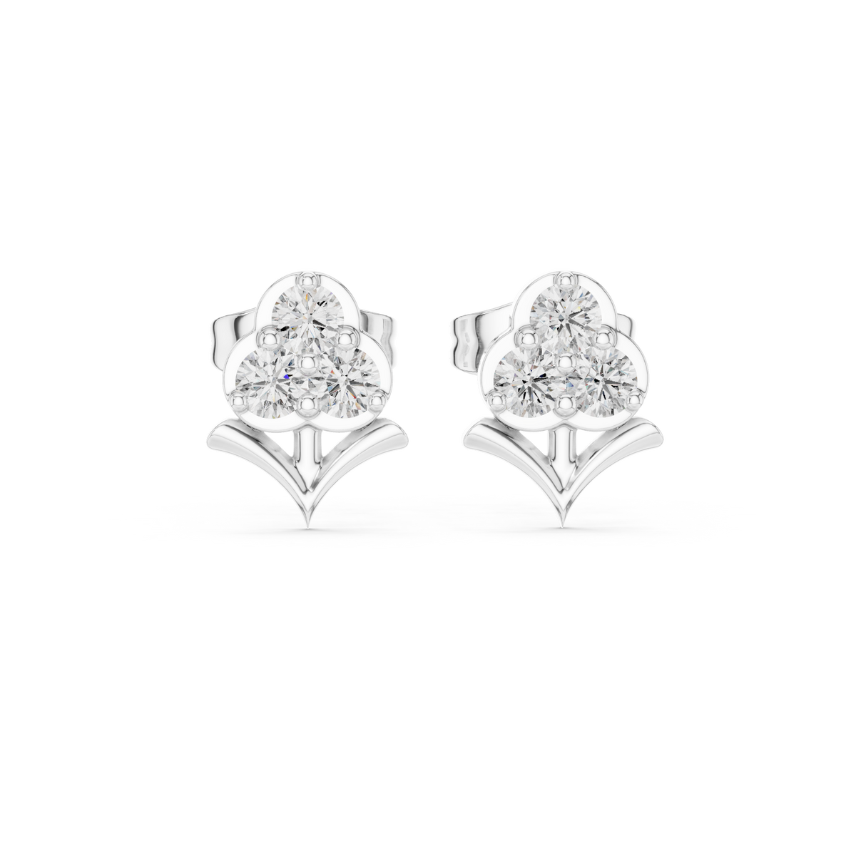 Earring 9#10015E - White Gold - Image