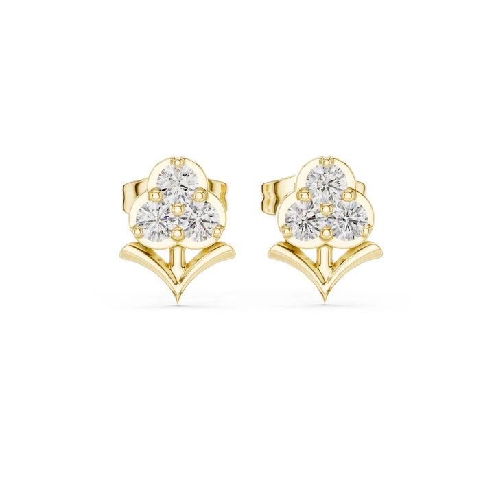Earring 9#10015E - Yellow Gold - Image