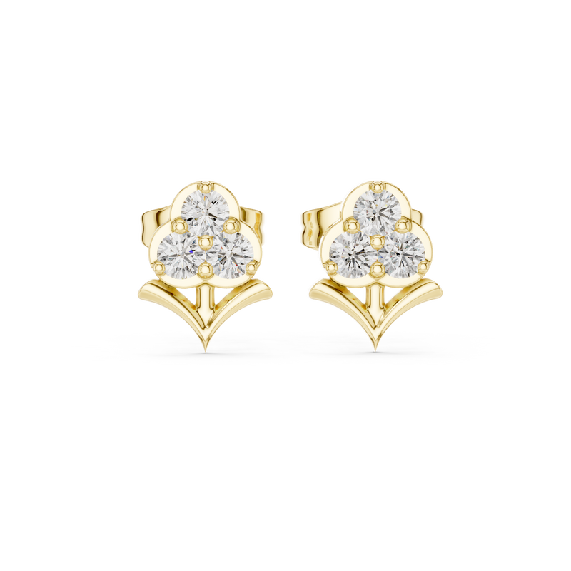Earring 9#10015E - Yellow Gold - Image
