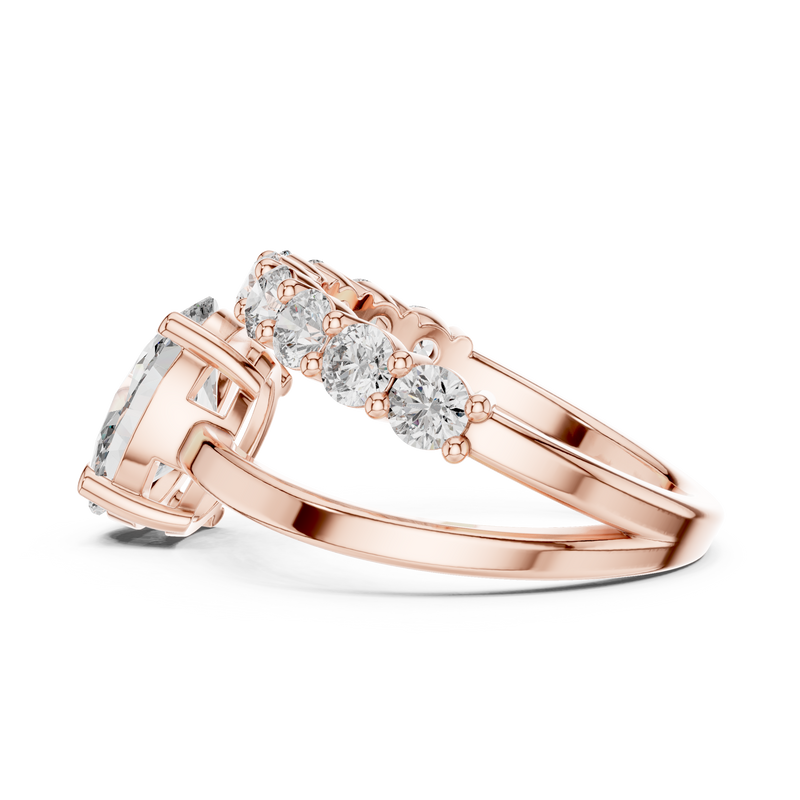Ladies Ring 9#10015L_27@7 - Rose Gold - Image
